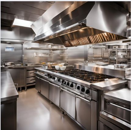 combi oven in commercial kitchen
