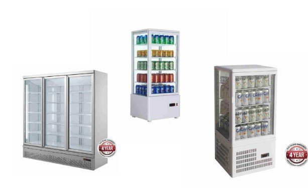 Three Display Fridges