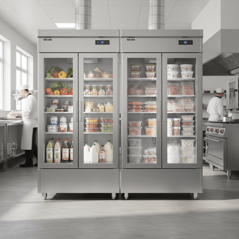 FED-X XURC vs XURF | Upright Fridge vs Freezer Australia - Commercial Kitchen Appliances