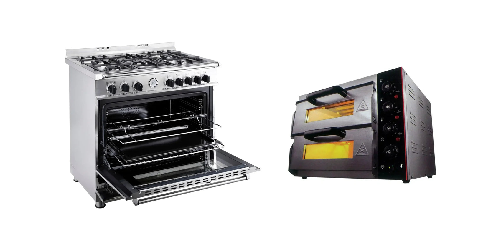 image of gas vs. electric pizza ovens