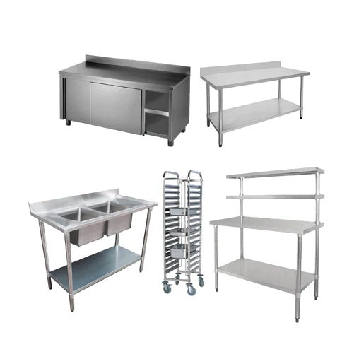Stainless Steel Bench for Commercial Kitchens - Commercial Kitchen Store