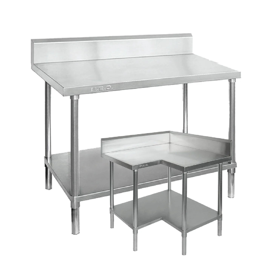 Stainless Steel Blench with Splashback - Commercial Kitchen Store