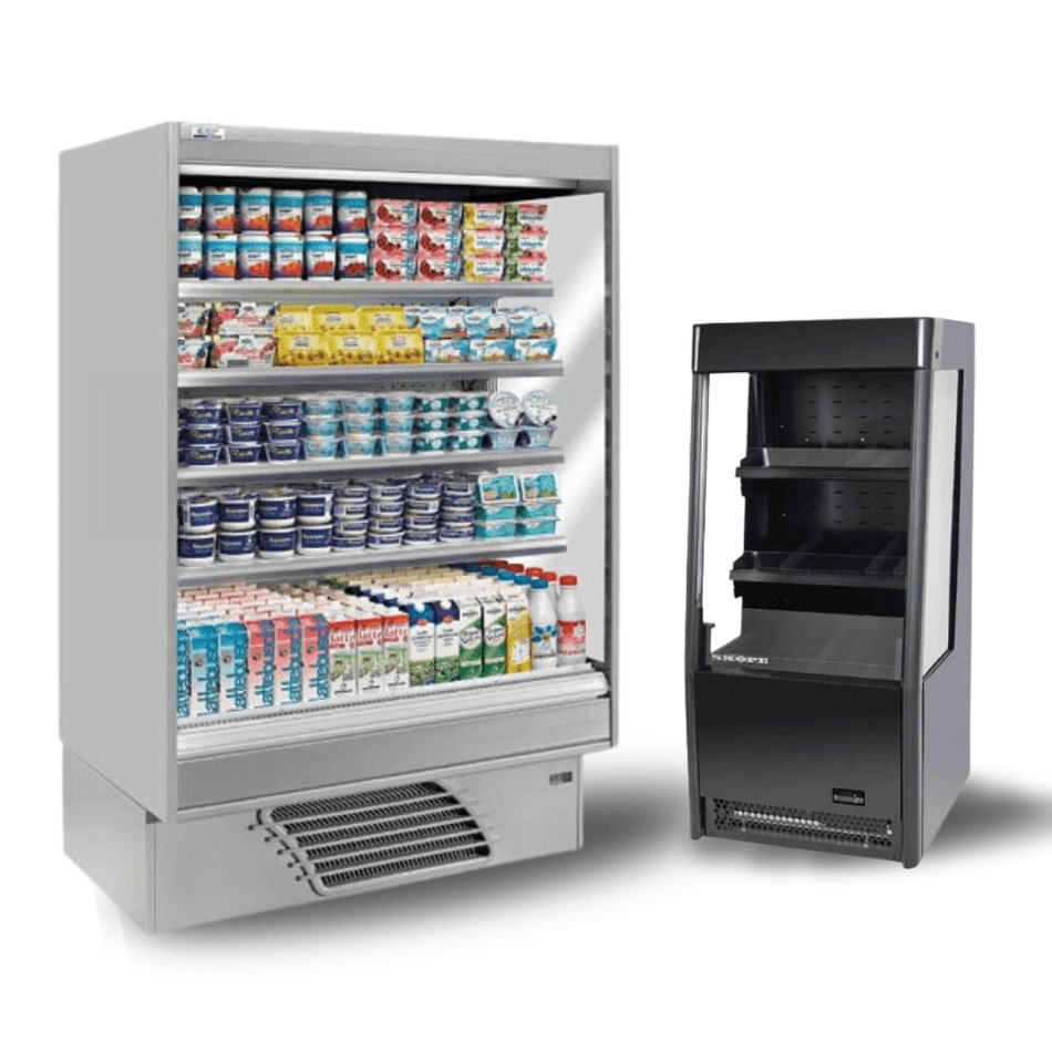 Commercial Open Display Fridges - Commercial Kitchen Appliances