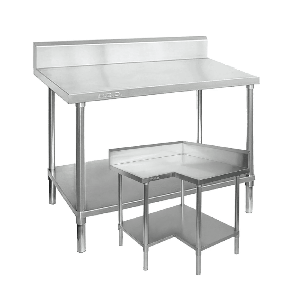 Stainless Steel Blench with Splashback - Commercial Kitchen Appliances