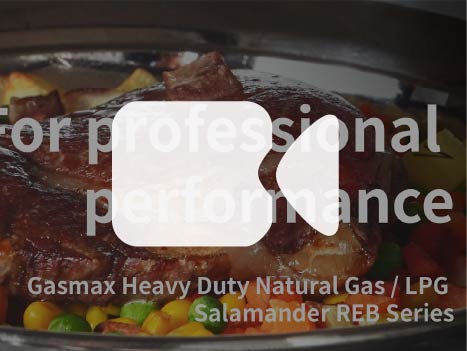 Side profile - Gasmax Heavy Duty Natural Gas Salamander REB-02E REB-02E