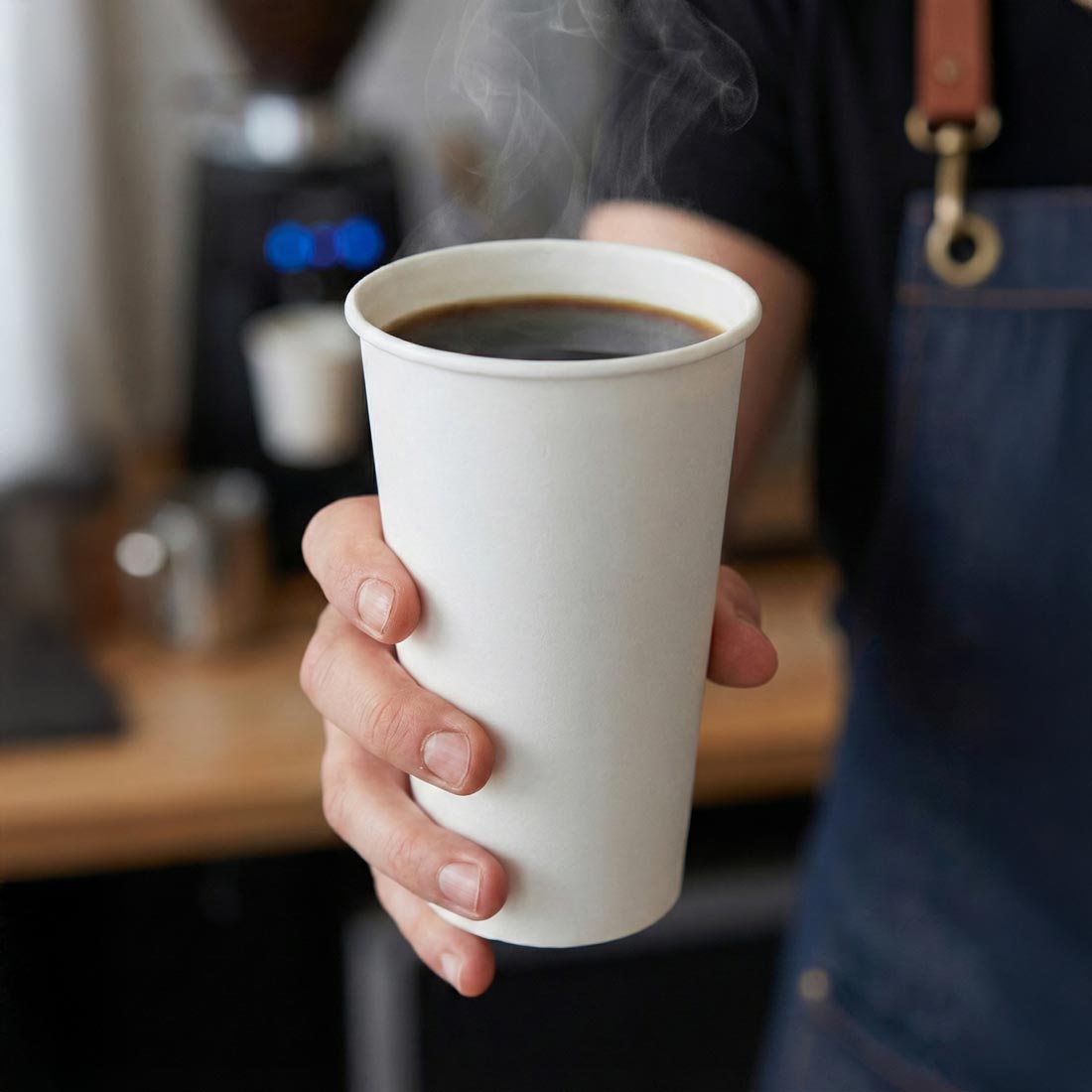 PakMax White 16 oz Single Layer Hot Paper Cup SLHPC-90-16W - supplier image 2