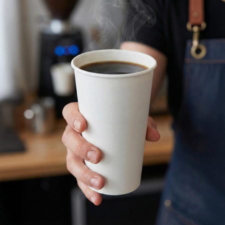 PakMax White 16 oz Single Layer Hot Paper Cup SLHPC-90-16W - supplier image 2