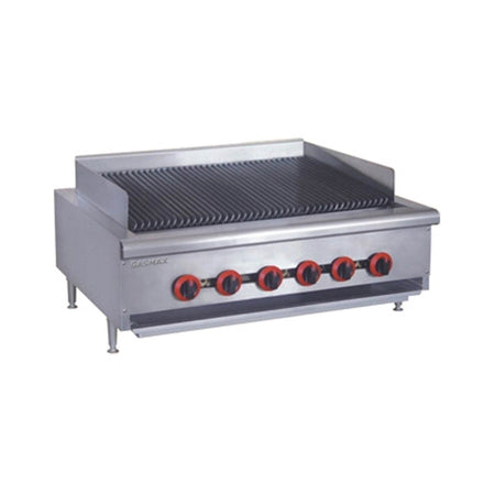 2NDs: Natural Gas 6 Burner Char Grill Top QR-36E-NSW1486 - QR-36E-NSW1486