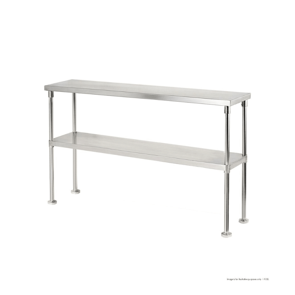 Modular Systems Double Tier 400mm Deep Workbench Overshelf 750mm High WBO2-1200-400