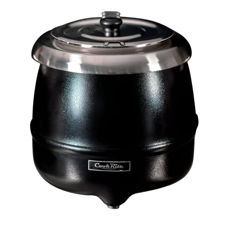 CookRite Electric 10L Black Soup Kettle Food Warmer