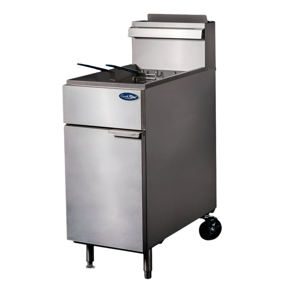 CookRite Freestanding 3 Tubes Gas Deep Fryer NG ATFS-40-NG