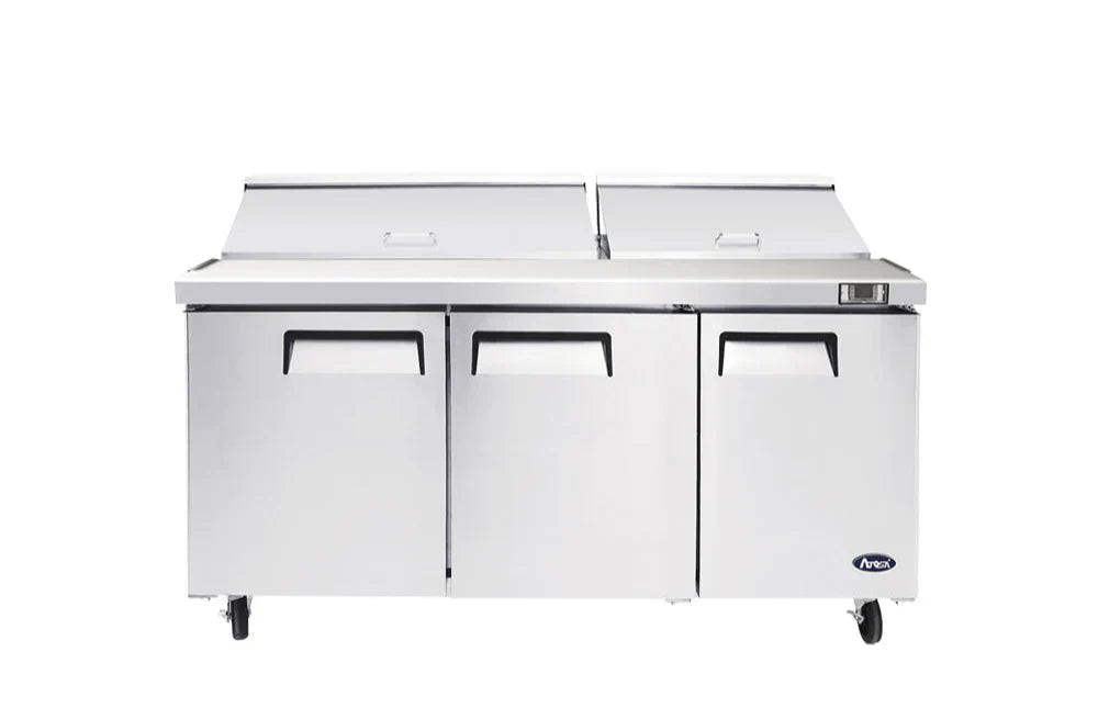 Atosa 3 Door Sandwich Prep Table Fridge MSF8308-SM image 2