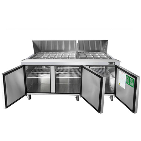 Atosa_3_Door_Sandwich_Prep_Table_Fridge_MSF8308-SM-open