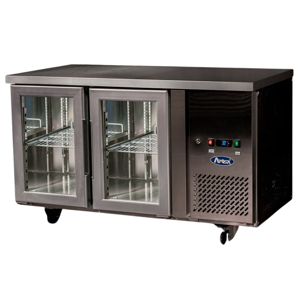 Atosa Glass Two Door Cooling Table EPF3721 - EPF3721-SM