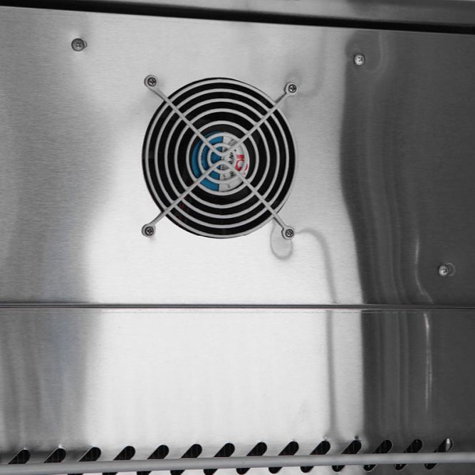 Atosa Single Door Sandwich Prep Table Refrigerator  MSF8301-SM back