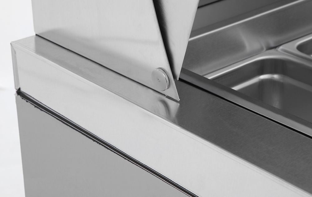 Atosa Single Door Sandwich Prep Table Refrigerator  MSF8301-SM hinge