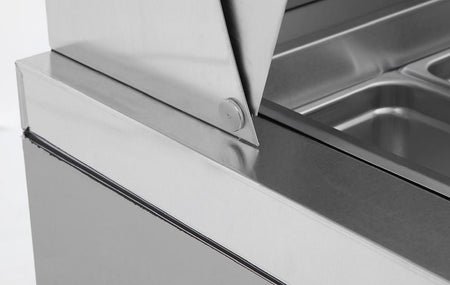 Atosa Single Door Sandwich Prep Table Refrigerator  MSF8301-SM hinge