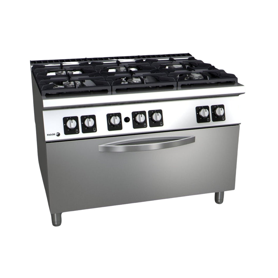 Fagor Kore 900 Series Gas 6 Burner With Gas Oven C-G961OPH