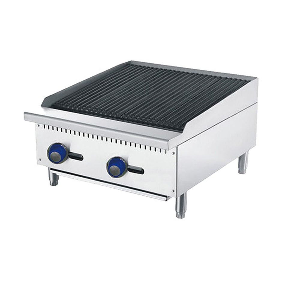 CookRite 610mm NG Char-Rock Broiler ATCB-24-NG-SM view 2