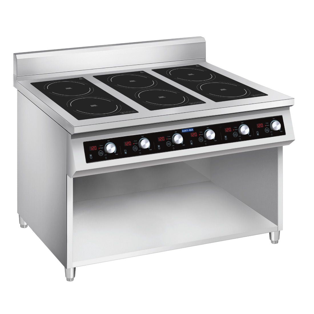 ElectMAX 700 Series Induction 6-Burner Cooker with Splashback EIC7-1200P - Main Image