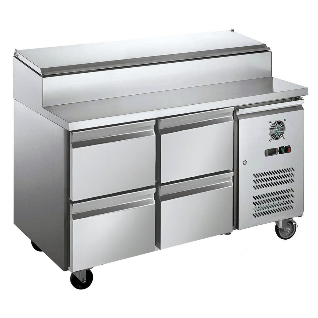 FED-X S/S Four Drawer Sandwich Counter XSS7C13S2V-4D