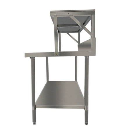 Modular Systems 340 Grade Modular Heavy Duty Salamander Bench With Shelf Braces SMB-8-1200 - Image 2