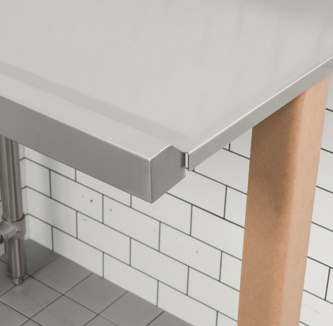 Modular Systems Modular System Clean Dish Table With Splashback CDT-1200L - Image 2