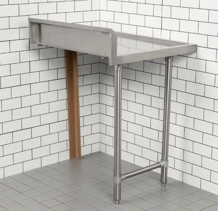 Modular Systems Modular System Clean Dish Table With Splashback CDT-1200L - Image 8