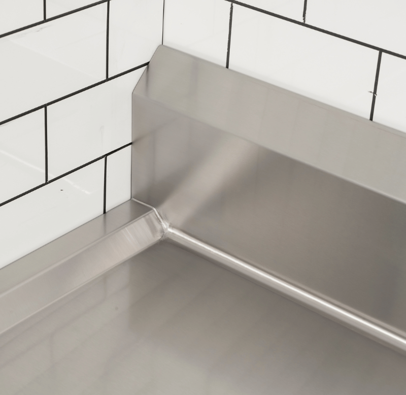 Modular Systems Modular System Clean Dish Table With Splashback CDT-1200L - Image 9