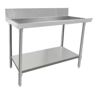 Mixrite Stainless Steel Left-Handed Dishwasher Bench Outlet - 1200mW x 700mmD