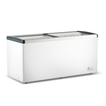 Thermaster 586L Chest Freezer With Flat Glass Sliding Lids WD586G