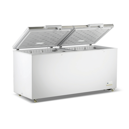 Thermaster 600L Chest Freezer With Stainless Steel Lid BD600F open