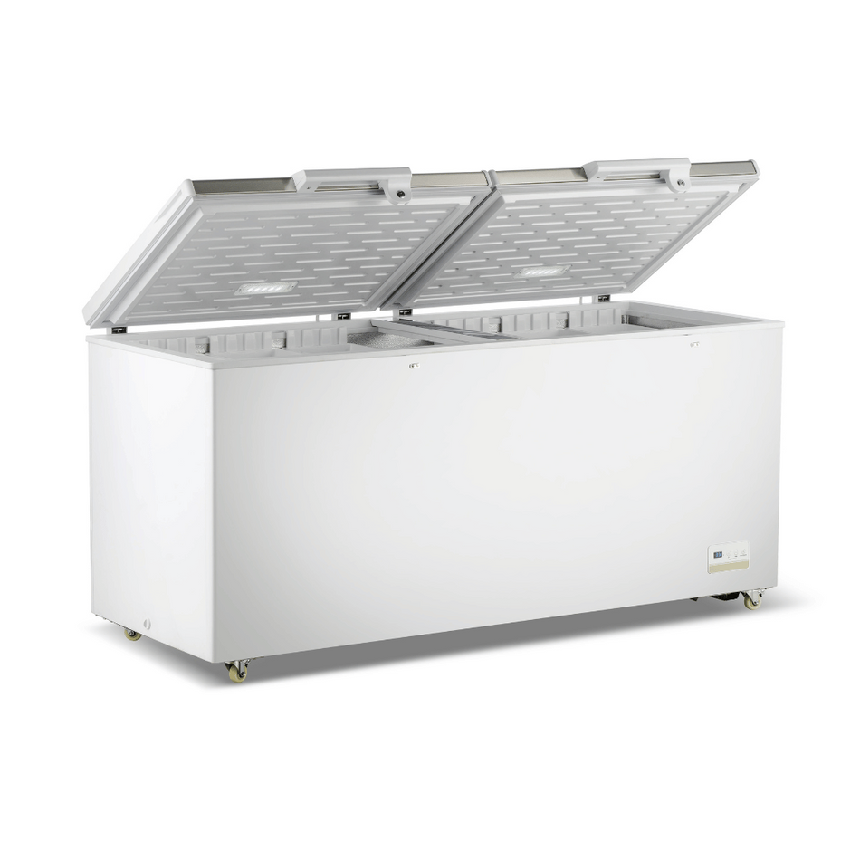 Thermaster 600L Chest Freezer With Stainless Steel Lid BD600F open