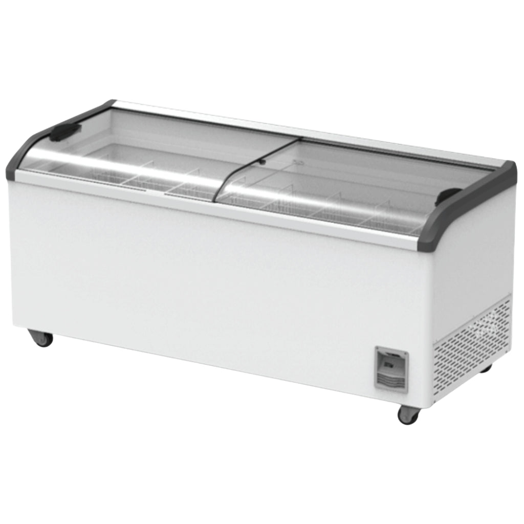 Thermaster Heavy Duty Supermarket Glass Sliding Lid Freezers 666L - SD-666K