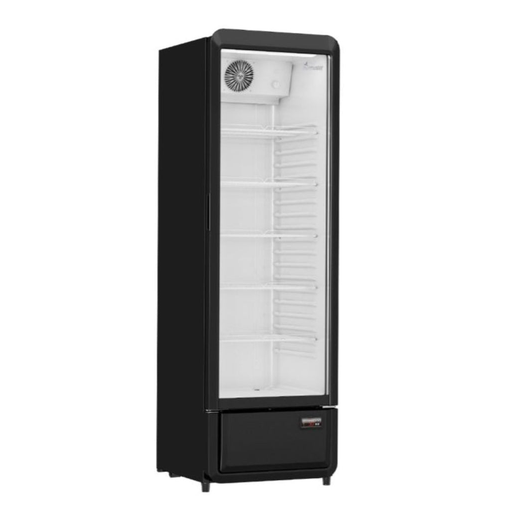 Thermaster Upright Glass Door Beverage Fridge 258L SDC-258B