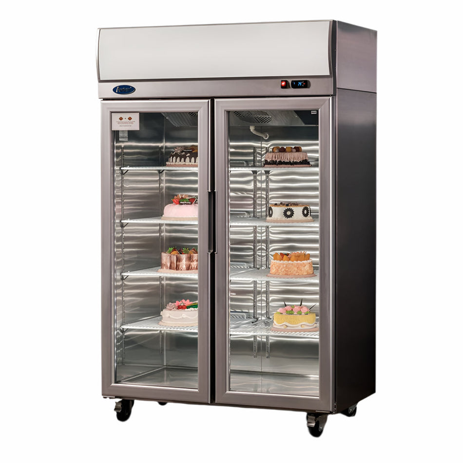 Atosa Double Glass Door Lightbox Freezer