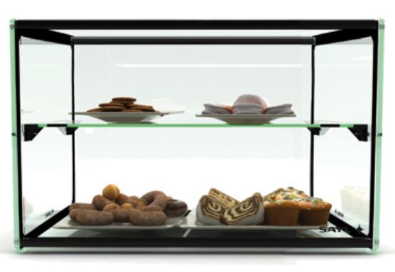 Sayl ADS0010 Two Tier Ambient Display Cabinet 550mm