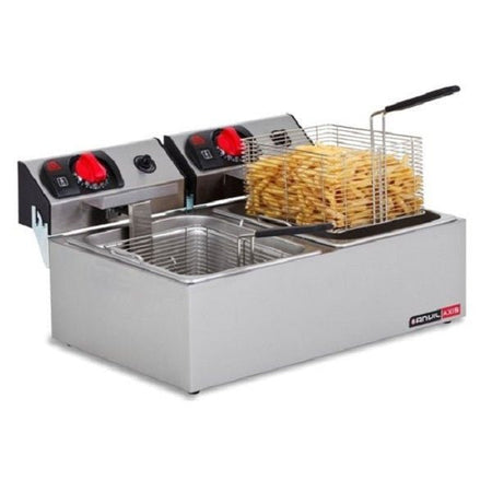 Anvil Deep Fryer Double Pan - Commercial Kitchen Appliances