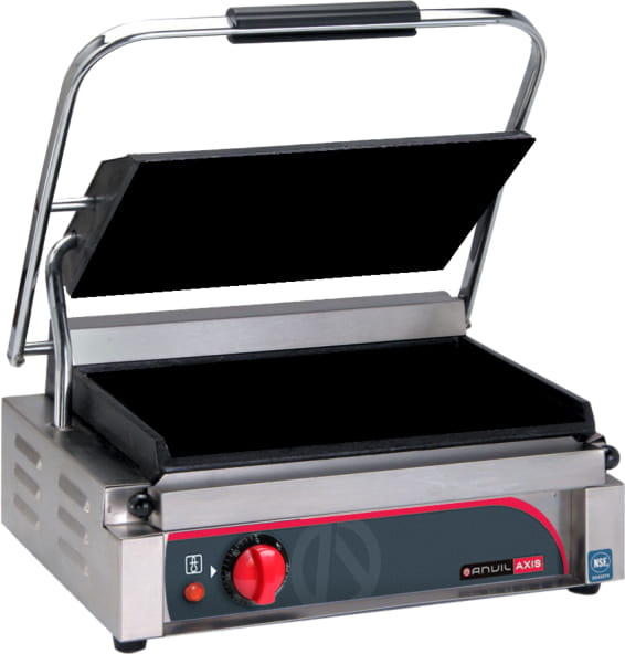 Anvil Panini Press Single Flat Top Flat Bottom - Commercial Kitchen Appliances
