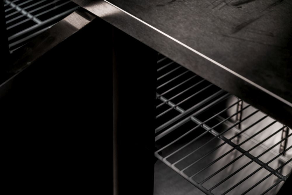 Atosa YPF9040 under-counter fridge — digital controller close-up