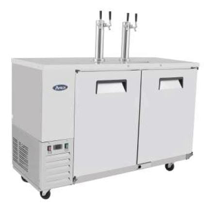 Atosa 2 Door Keg Coolers Fridge MKC58 - Commercial Kitchen Appliances