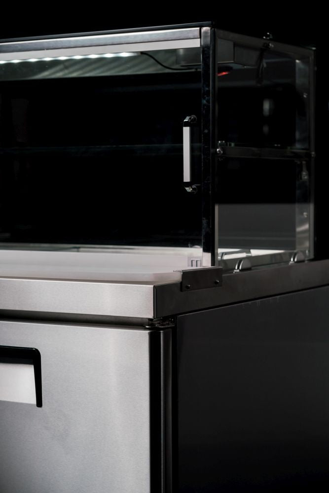 Atosa 2 Door Sandwich Bar With Glass Canopy 1225Mm MSF8302G - Commercial Kitchen Appliances