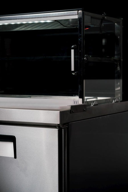 Atosa 2 Door Sandwich Bar With Glass Canopy 1225Mm MSF8302G - Commercial Kitchen Appliances