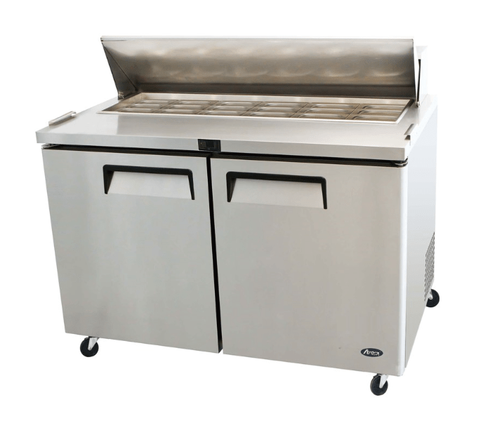 Atosa 2 Door Sandwich Prep Table Fridge - 1225mm MSF8306 - Commercial Kitchen Appliances