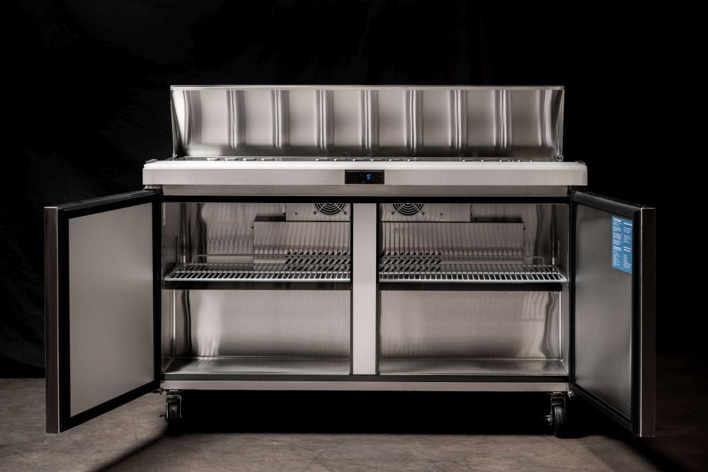 Atosa 2 Door Sandwich Prep Table Refrigerator 1530 Mm MSF8303 - Commercial Kitchen Appliances