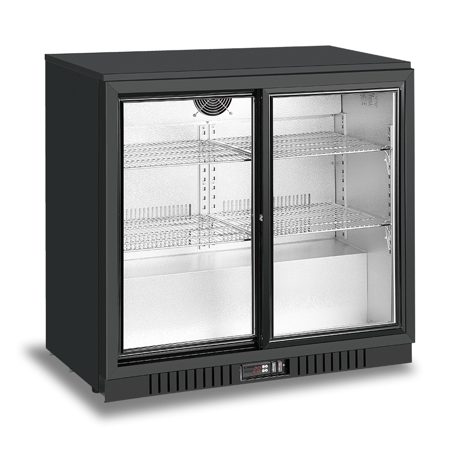 Atosa 2 Sliding Door Back Bar cooler BB - 208SEC - Commercial Kitchen Appliances