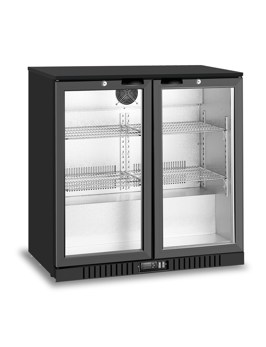 Atosa 2 Swing Door Back Bar cooler BB - 208HEC - Commercial Kitchen Appliances