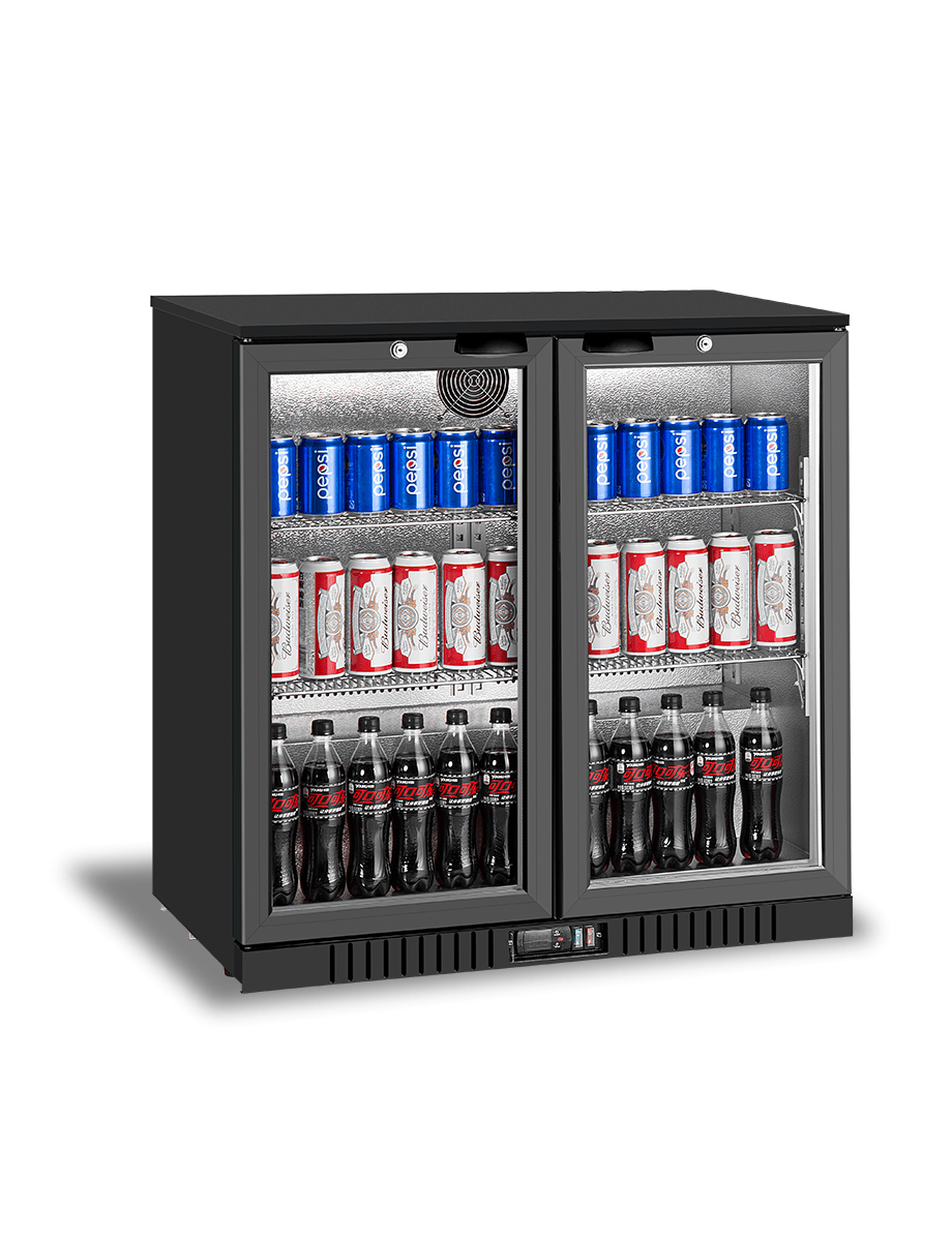 Atosa 2 Swing Door Back Bar cooler BB - 208HEC - Commercial Kitchen Appliances