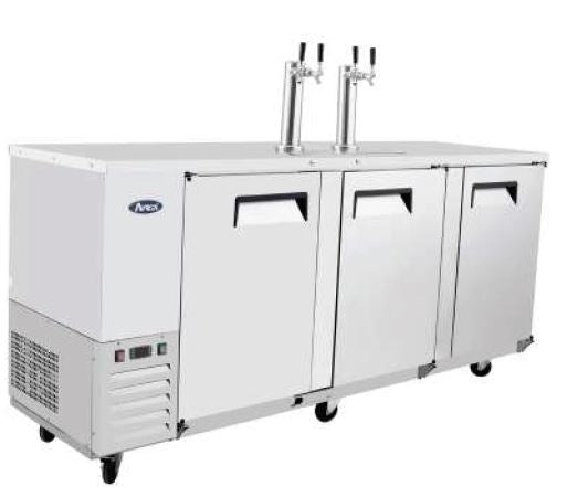 Atosa 3 Door Keg Coolers Fridge MKC90 - Commercial Kitchen Appliances