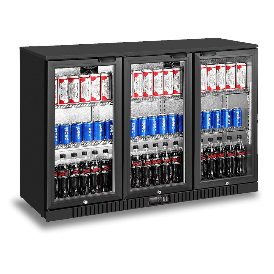 Atosa 3 Swing Door Back Bar cooler BB - 330HEC - Commercial Kitchen Appliances